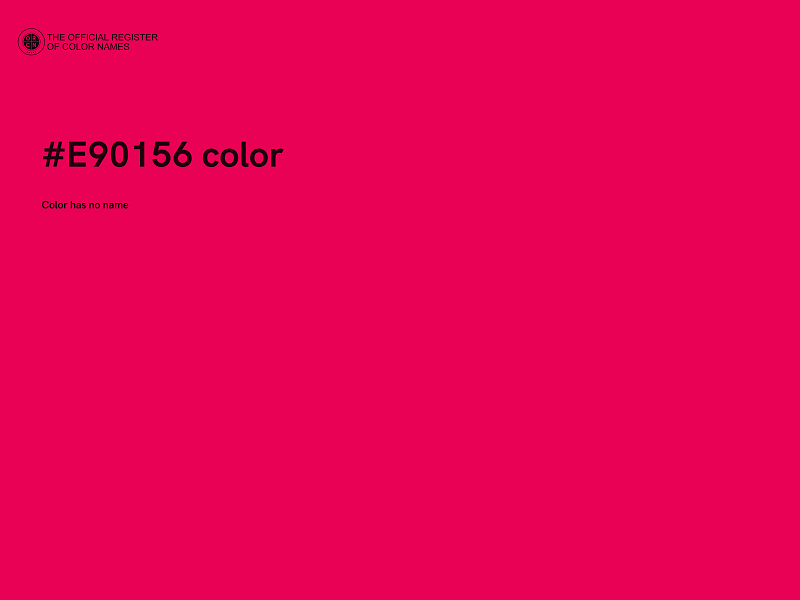 #E90156 color image