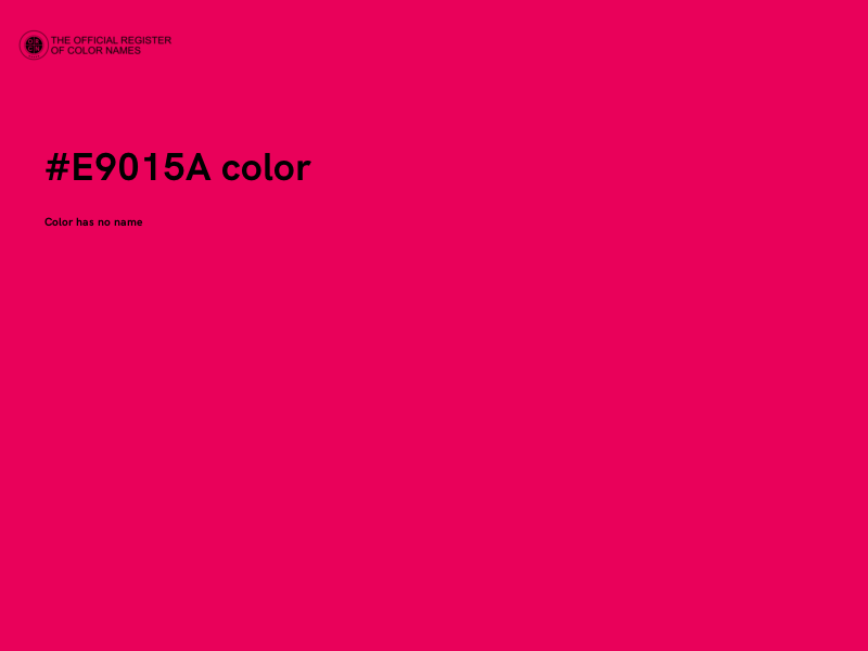 #E9015A color image