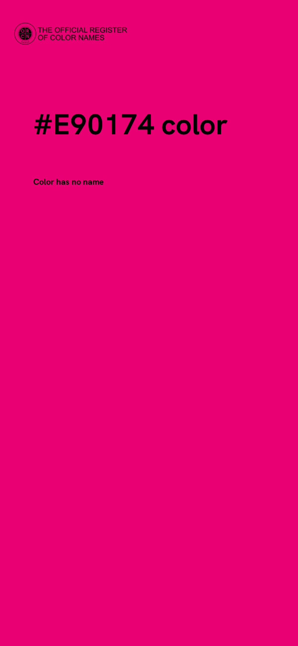 #E90174 color image