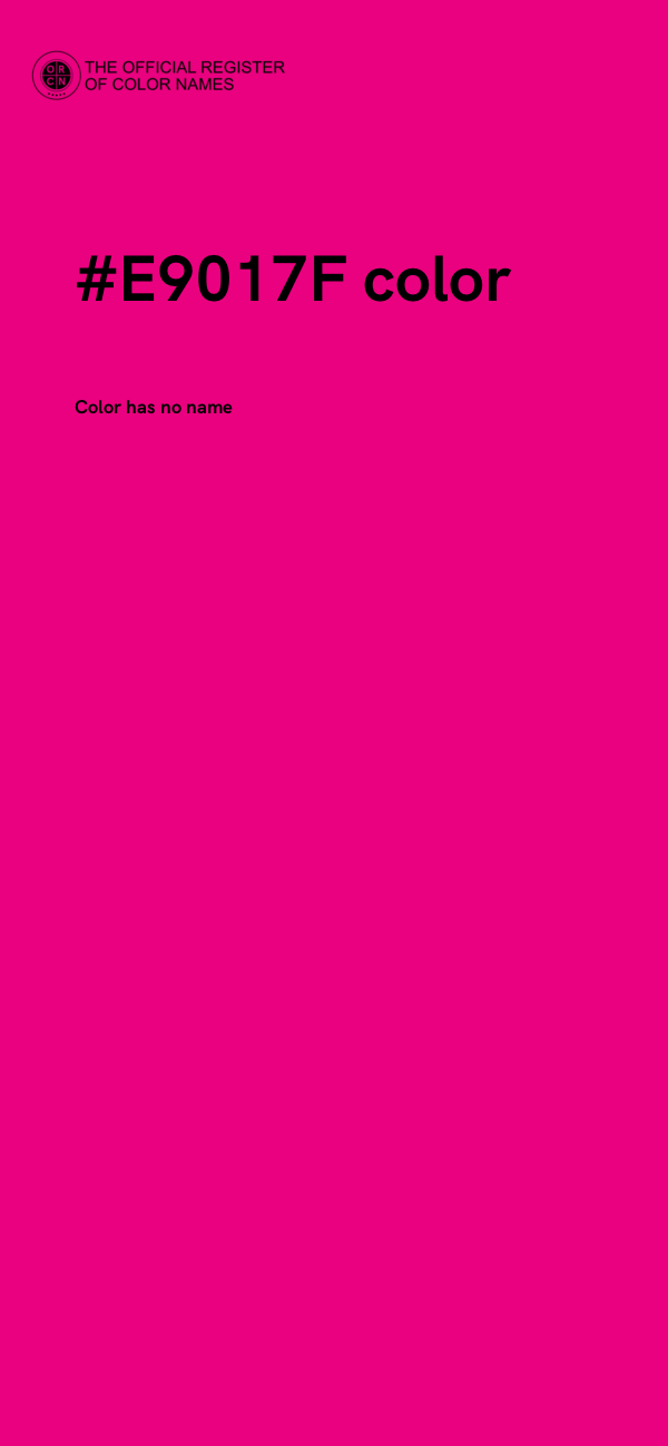 #E9017F color image