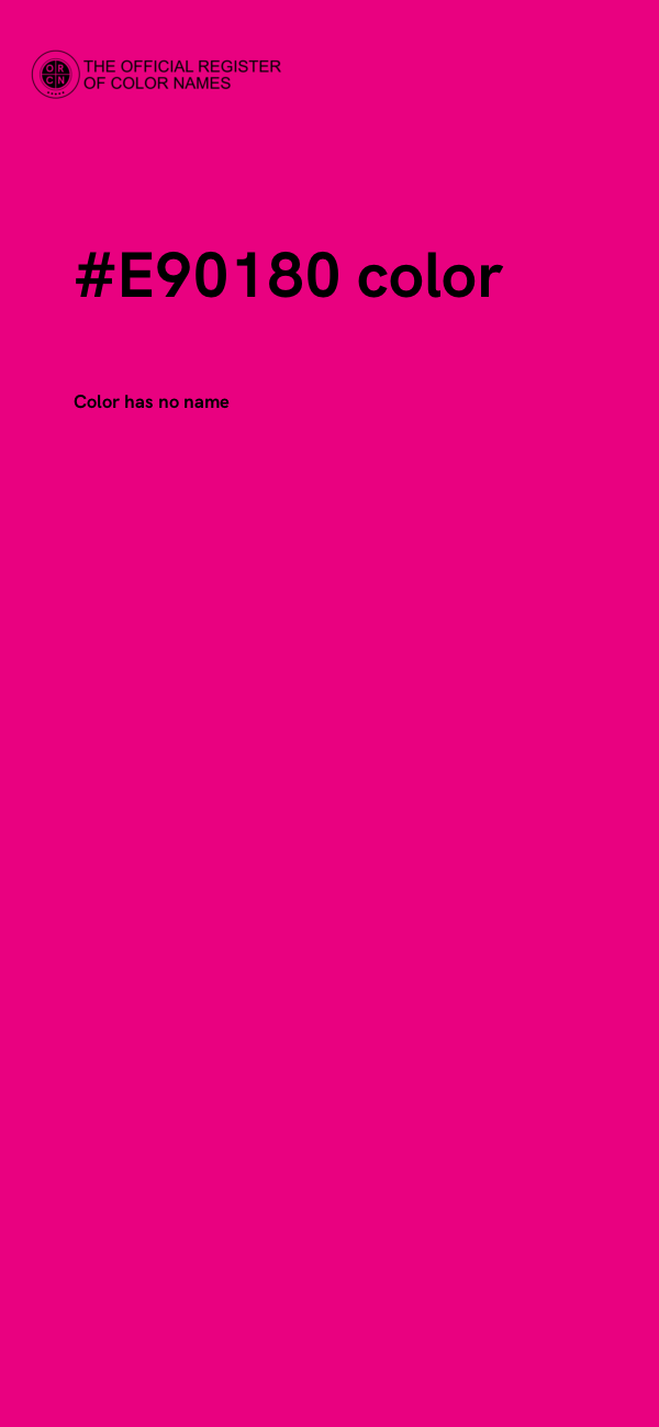 #E90180 color image