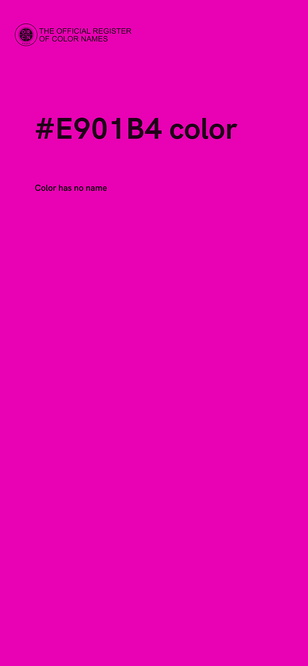 #E901B4 color image