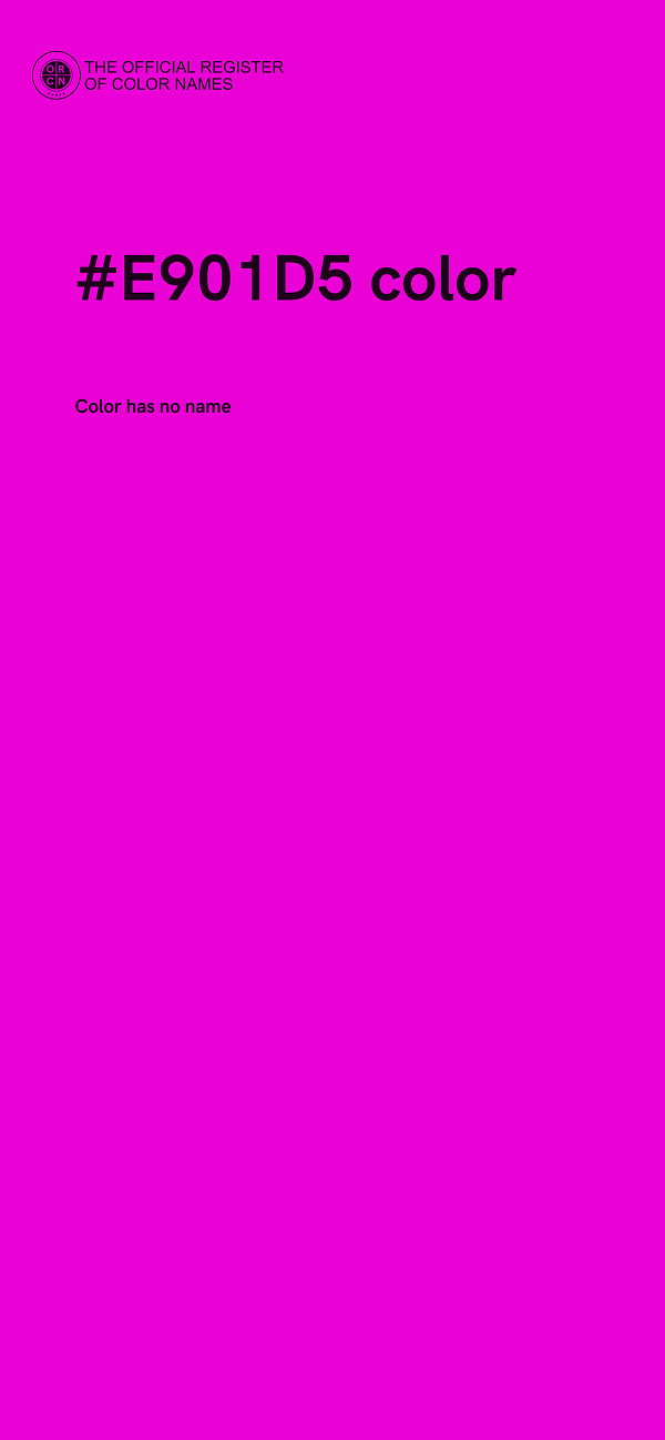 #E901D5 color image