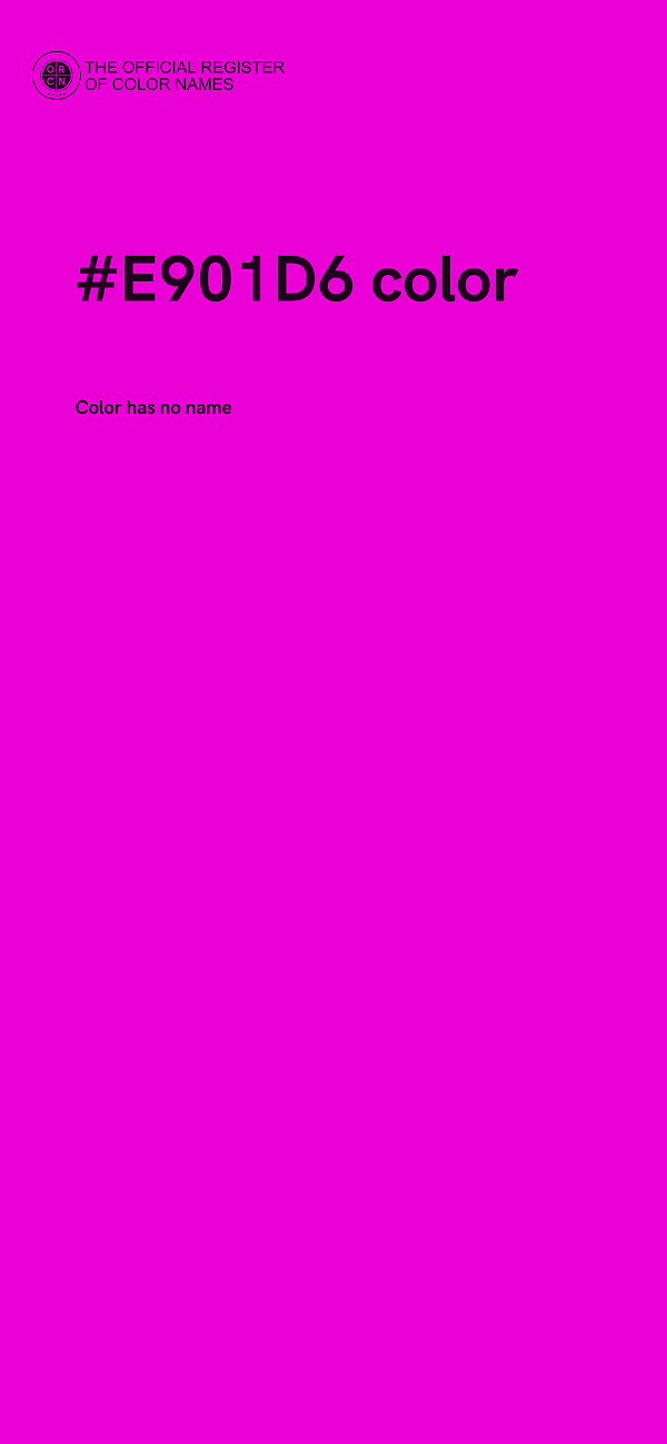 #E901D6 color image