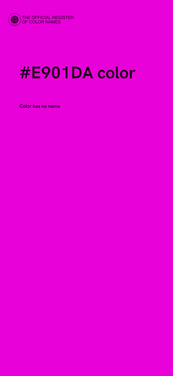 #E901DA color image