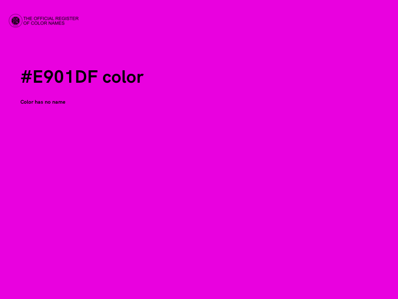 #E901DF color image