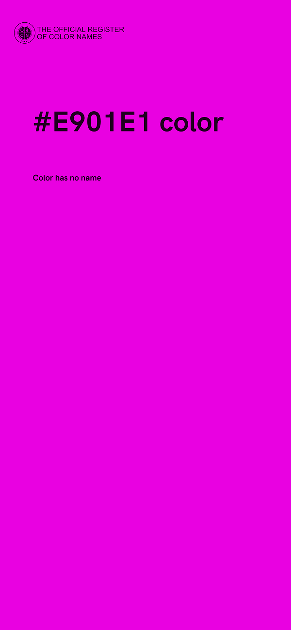 #E901E1 color image