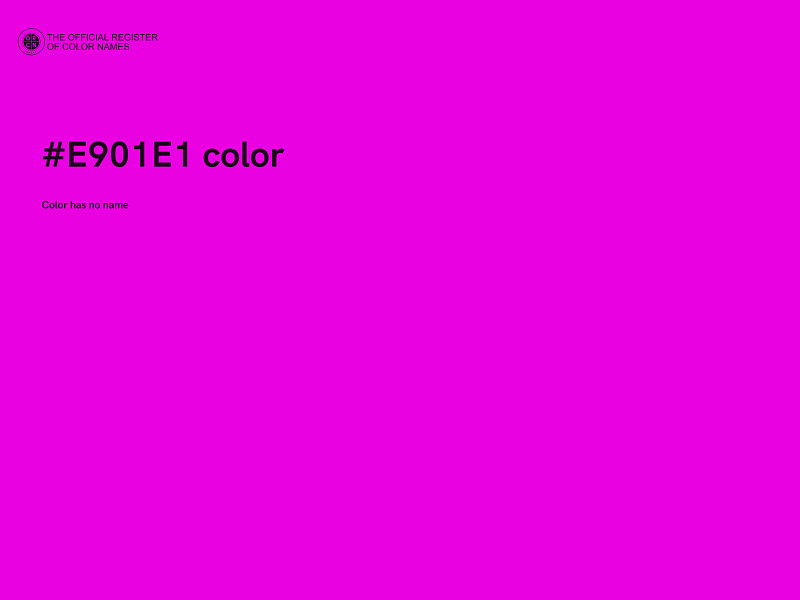 #E901E1 color image
