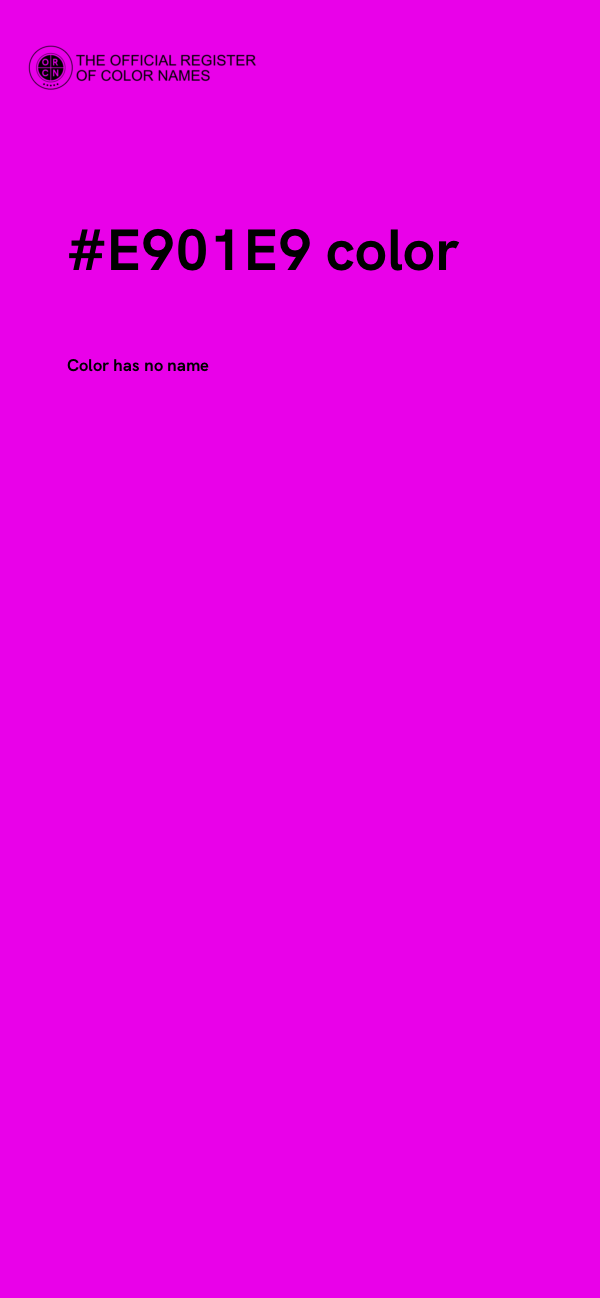 #E901E9 color image