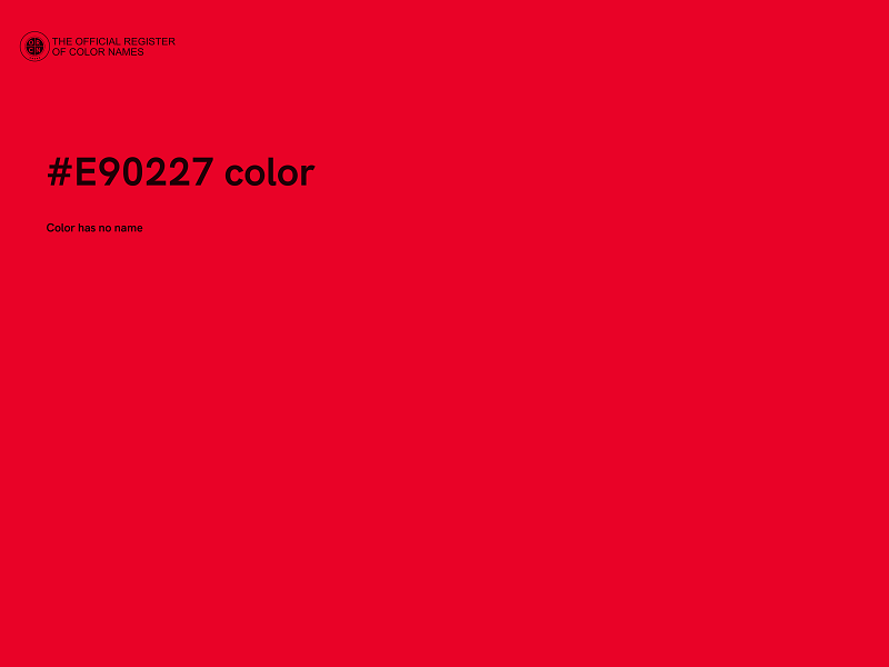 #E90227 color image