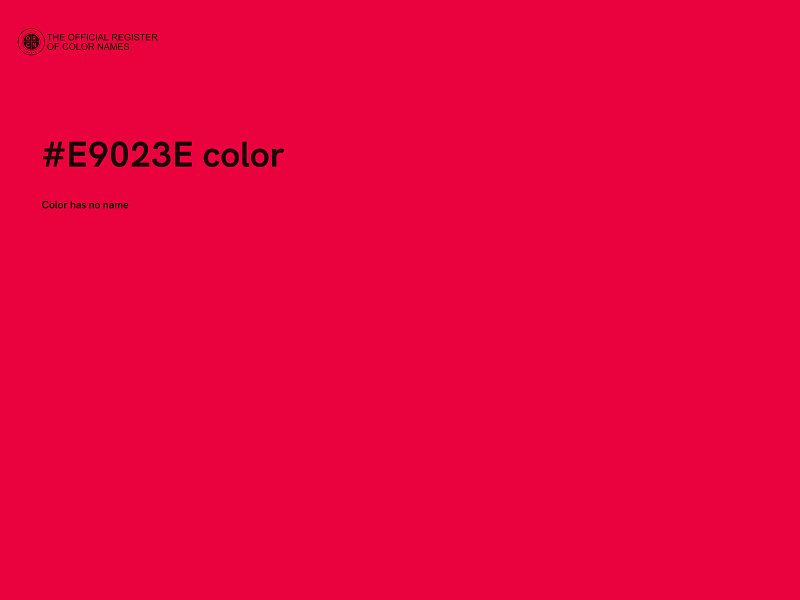 #E9023E color image
