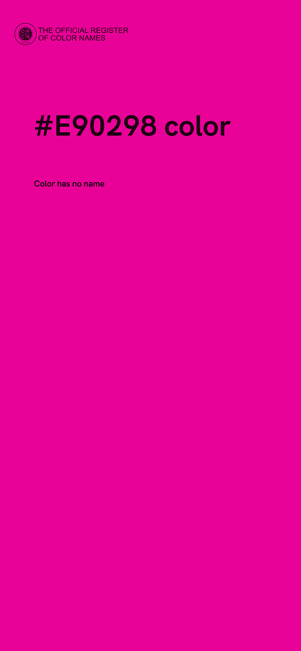 #E90298 color image