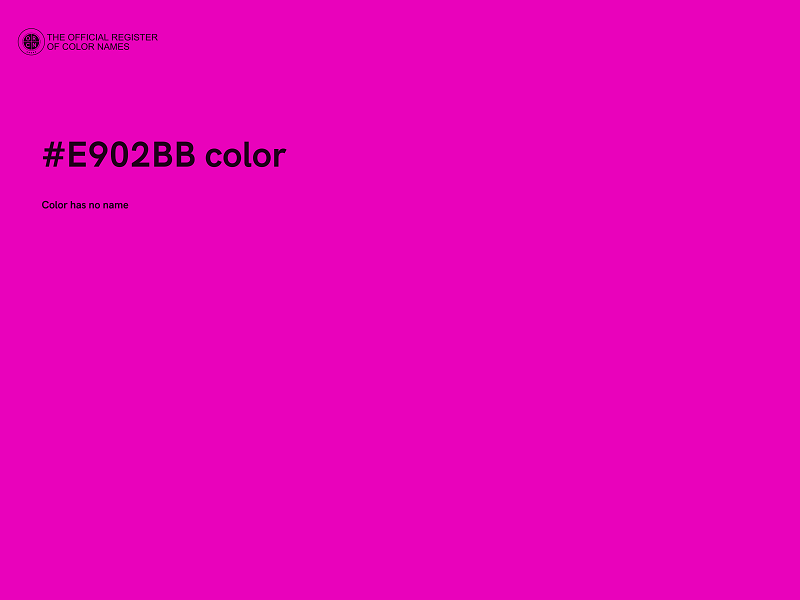 #E902BB color image