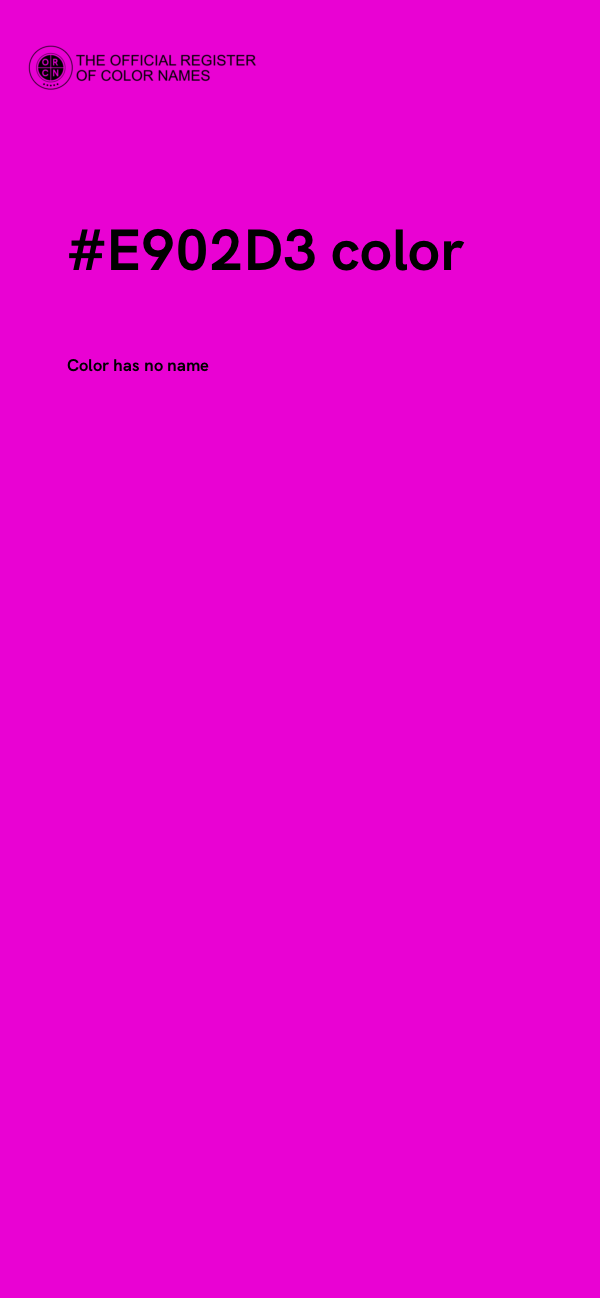 #E902D3 color image