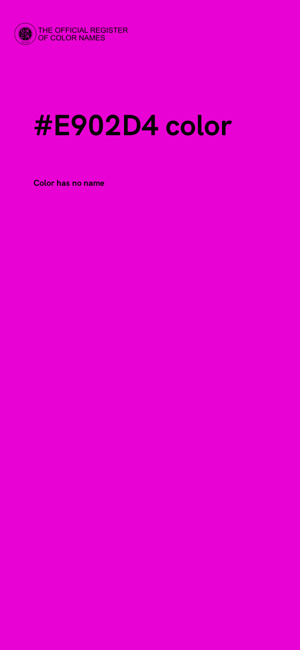#E902D4 color image
