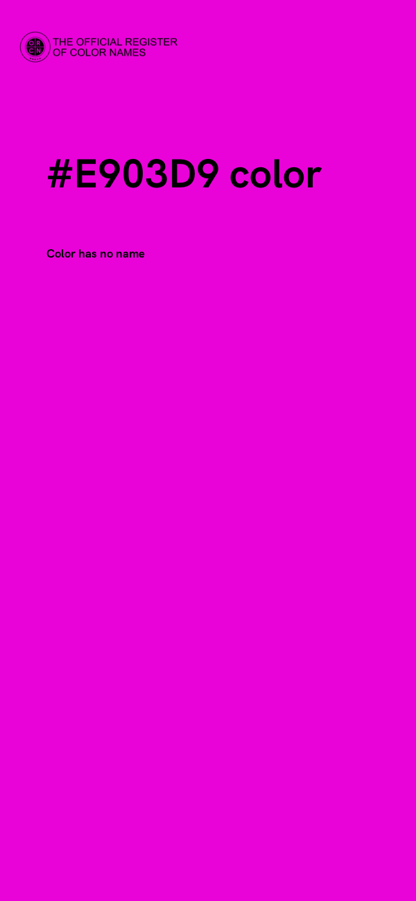 #E903D9 color image