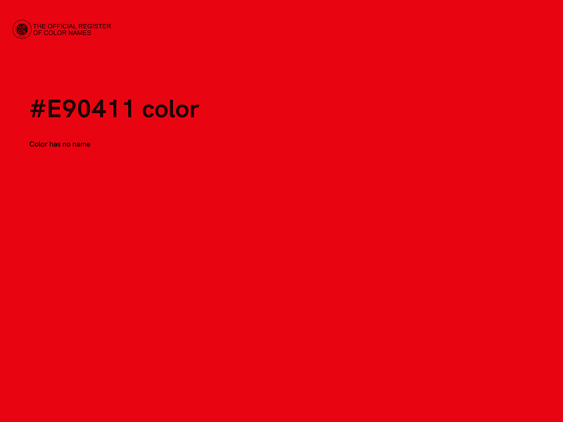 #E90411 color image