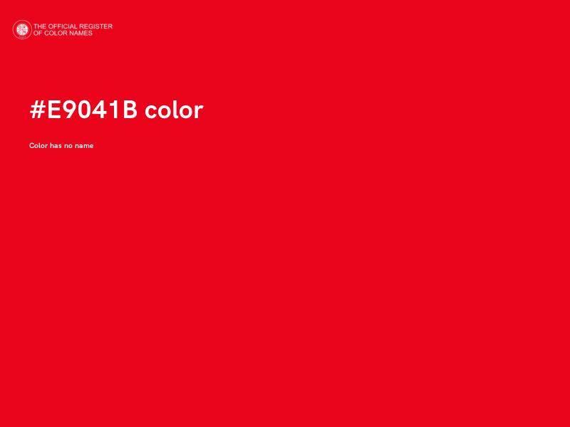 #E9041B color image