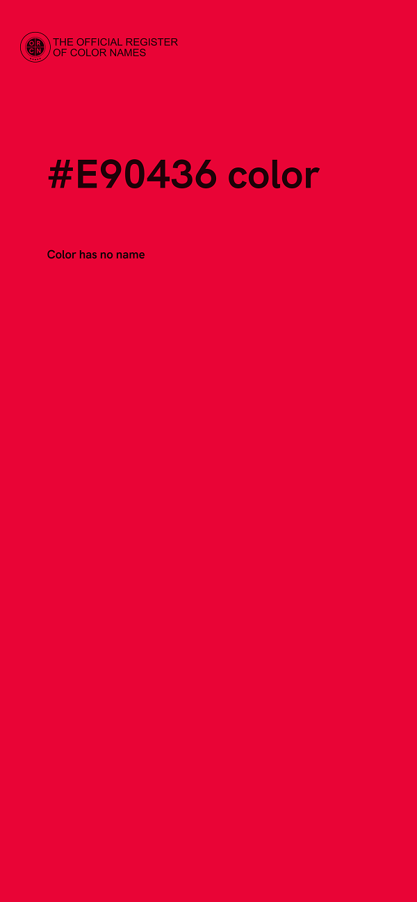 #E90436 color image