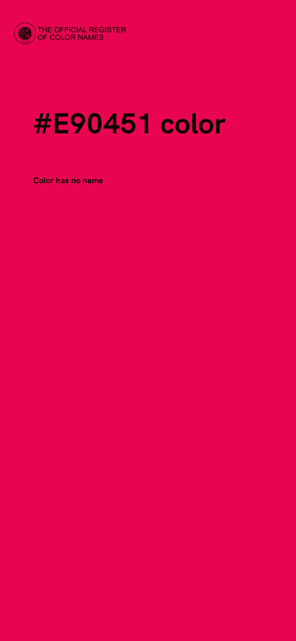 #E90451 color image