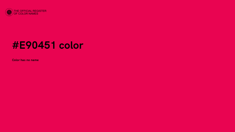#E90451 color image