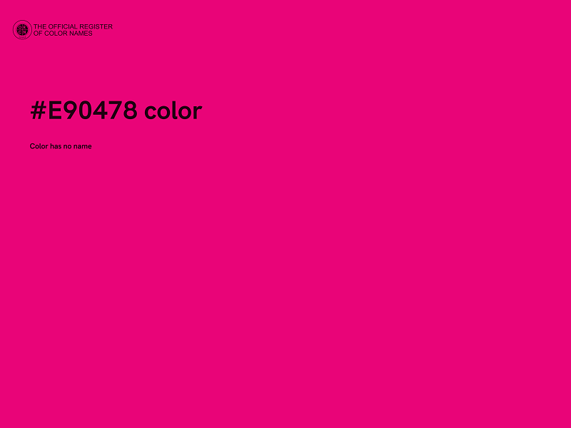 #E90478 color image