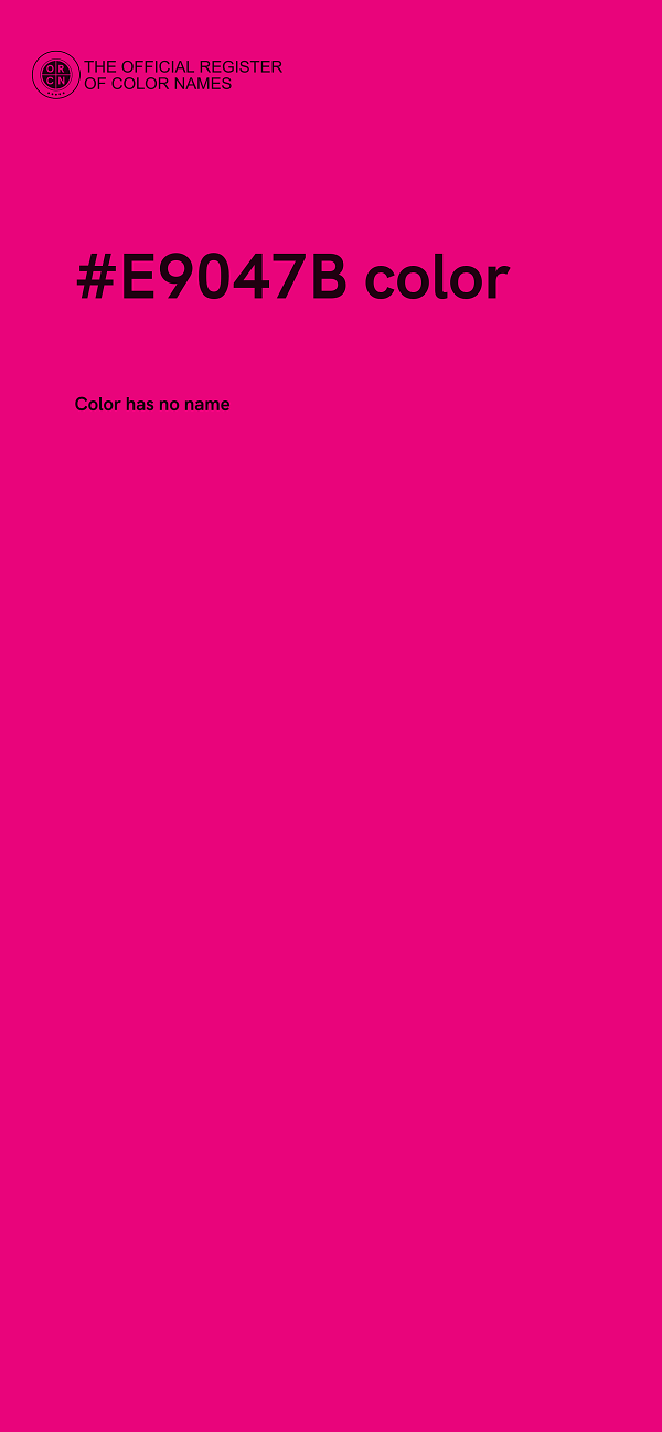 #E9047B color image