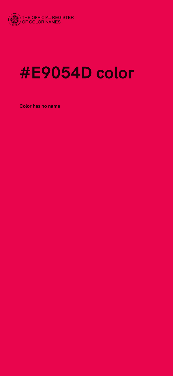 #E9054D color image