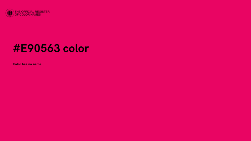 #E90563 color image