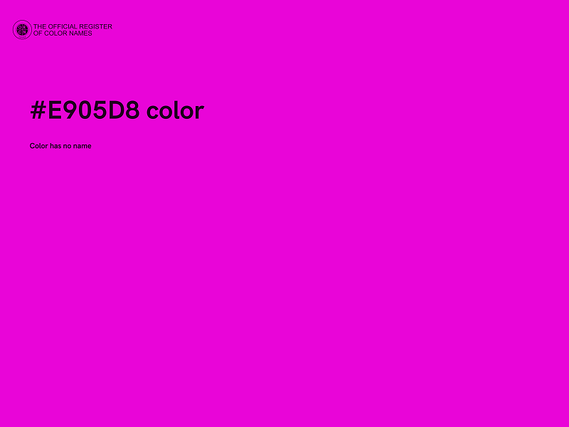 #E905D8 color image