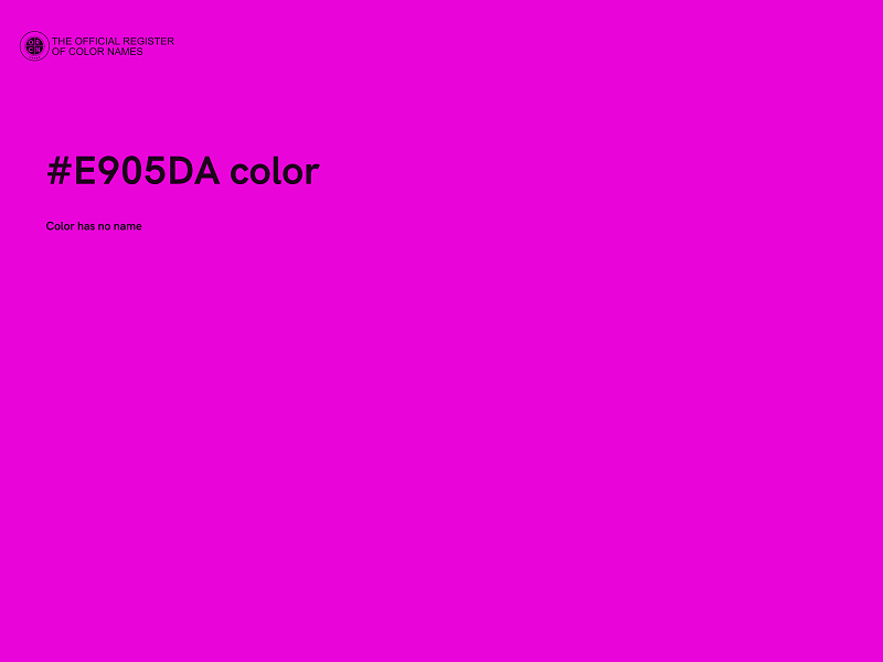 #E905DA color image