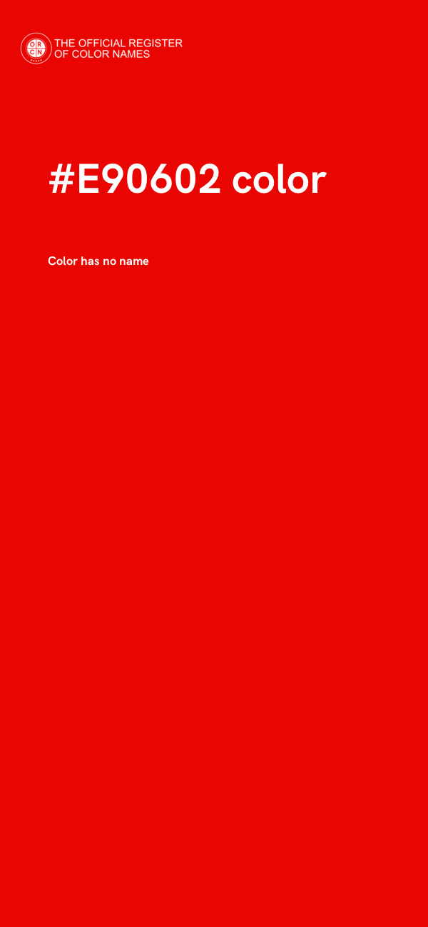 #E90602 color image