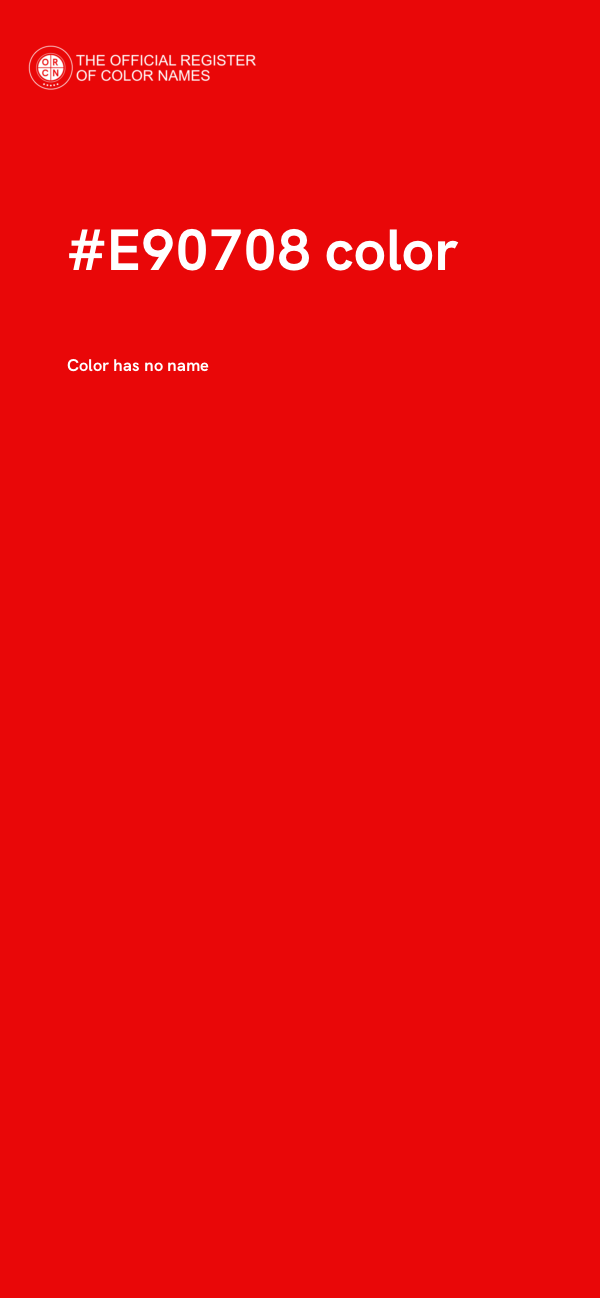#E90708 color image