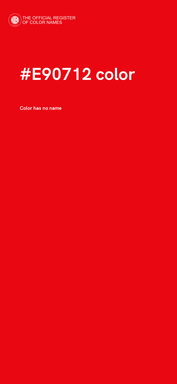 #E90712 color image