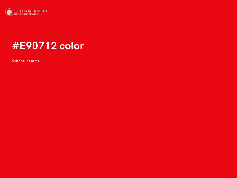 #E90712 color image