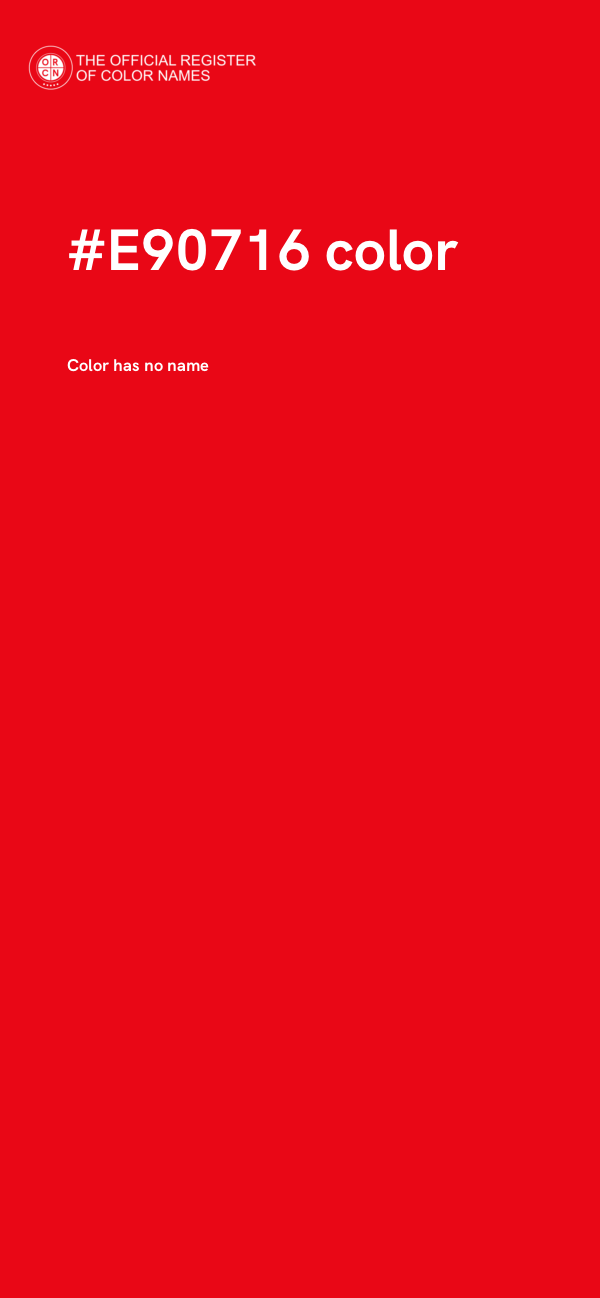 #E90716 color image