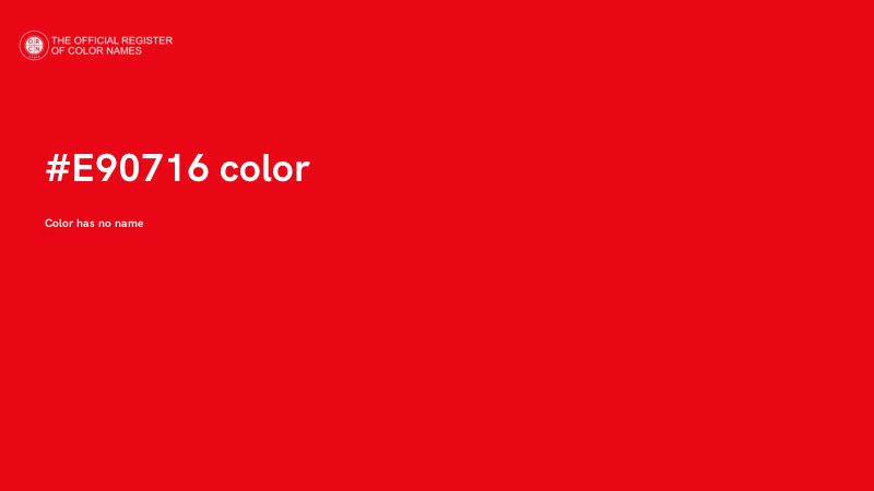#E90716 color image