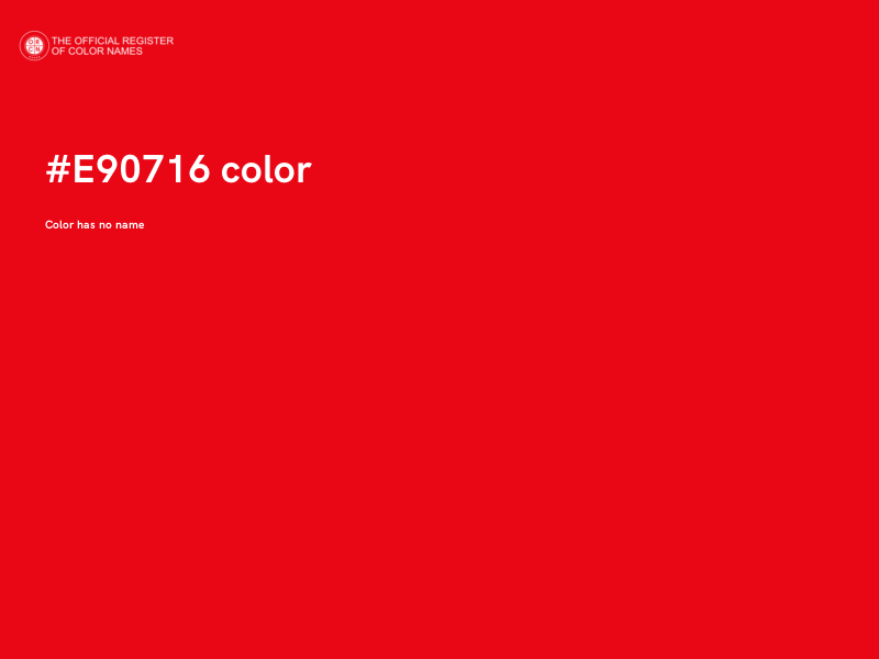 #E90716 color image