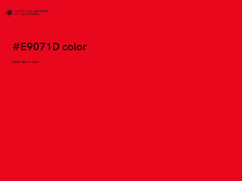 #E9071D color image
