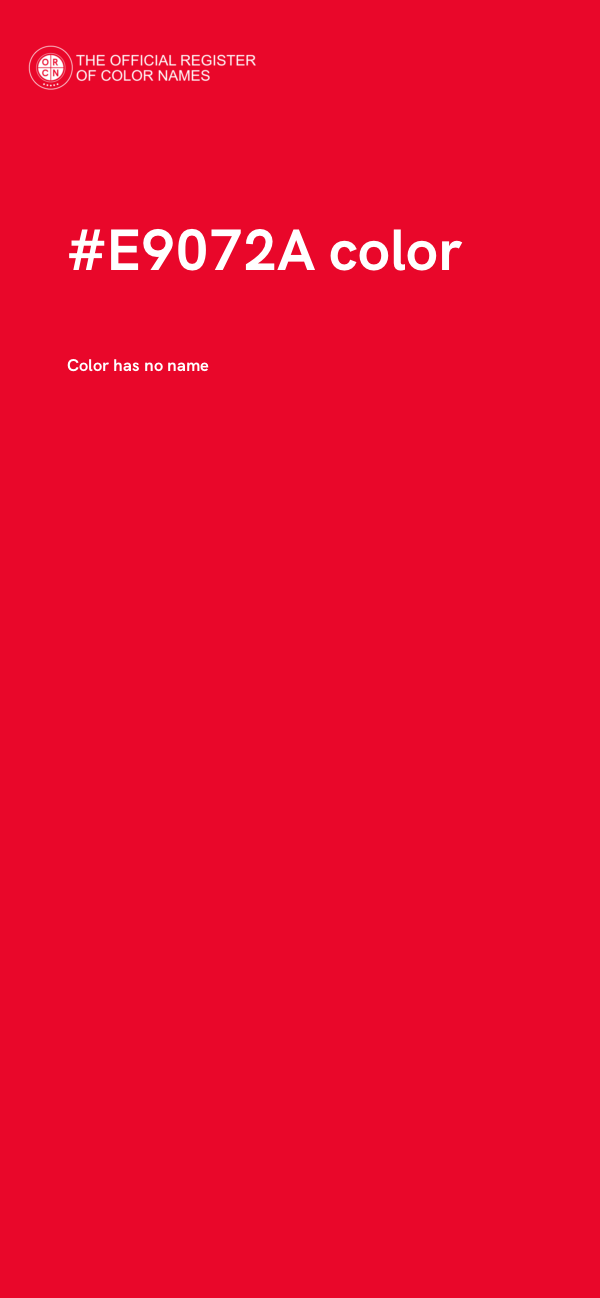 #E9072A color image