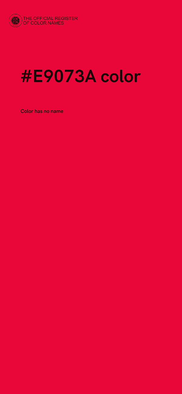 #E9073A color image