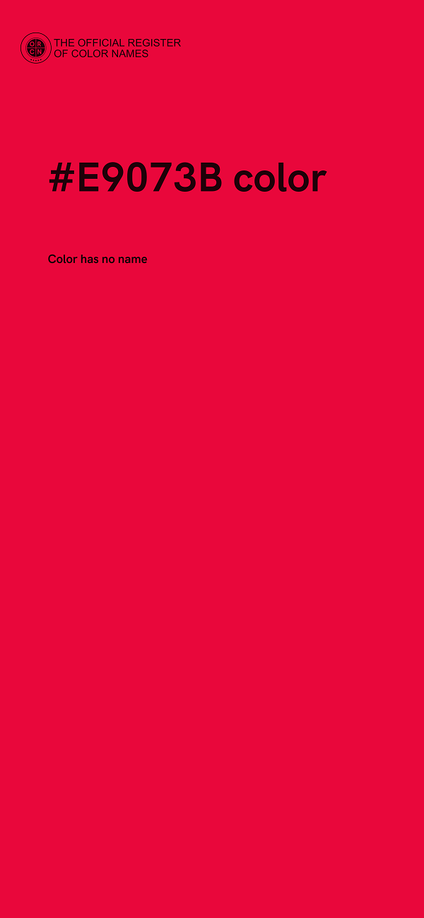 #E9073B color image