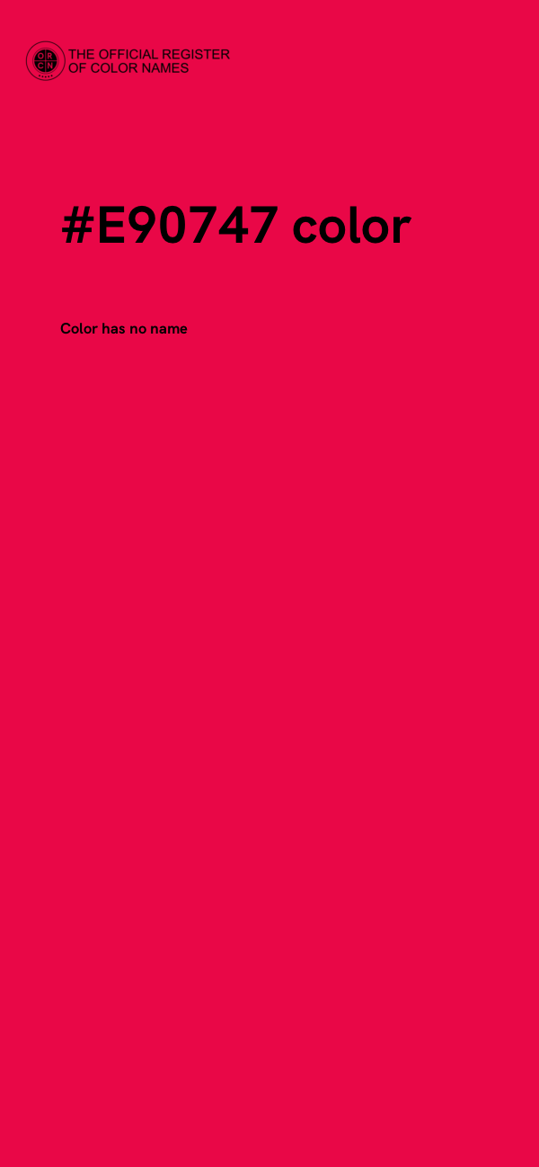 #E90747 color image