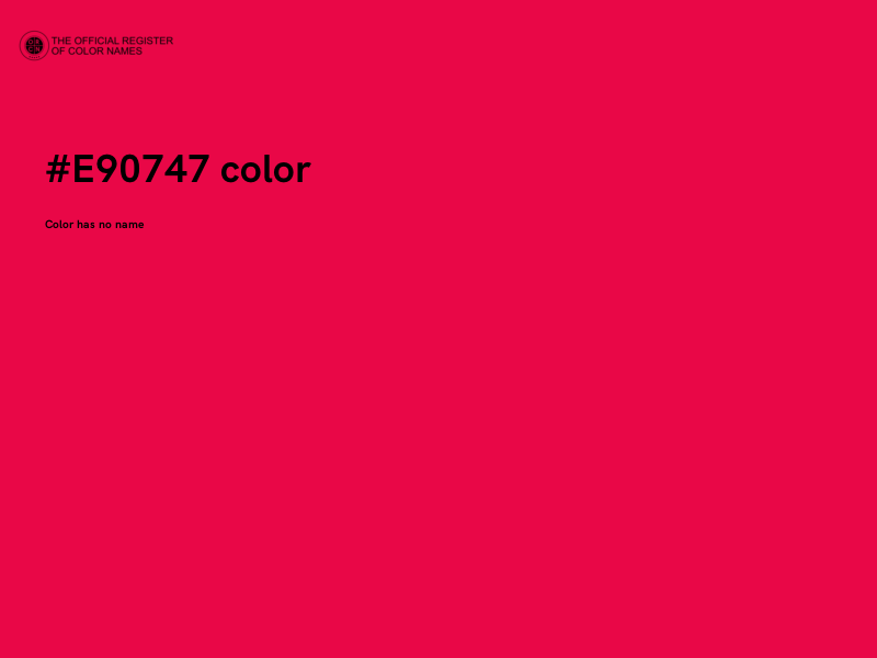 #E90747 color image