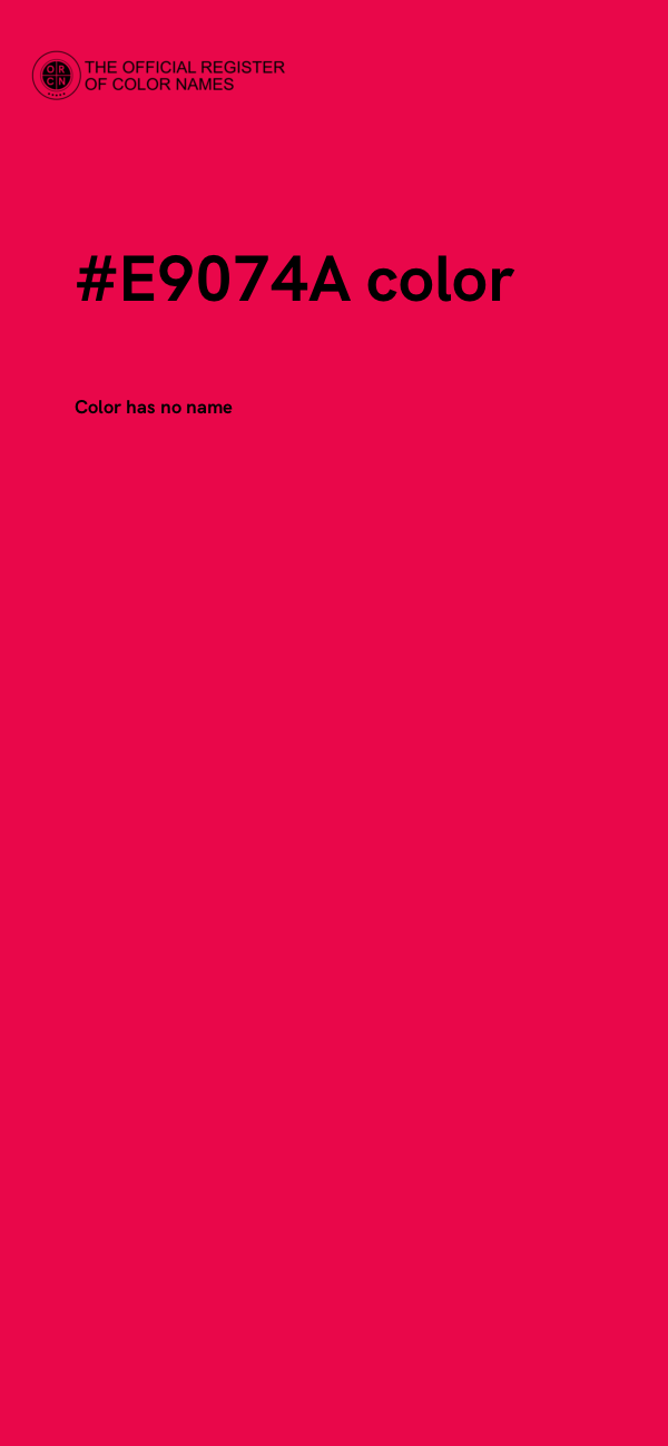 #E9074A color image
