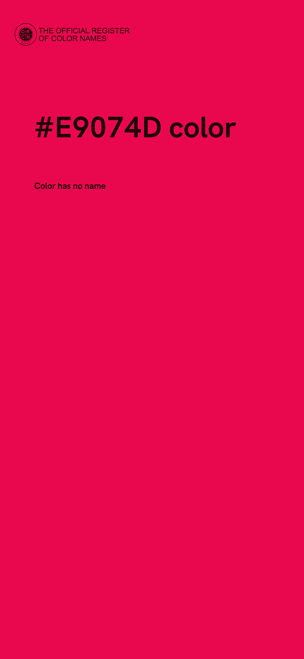 #E9074D color image