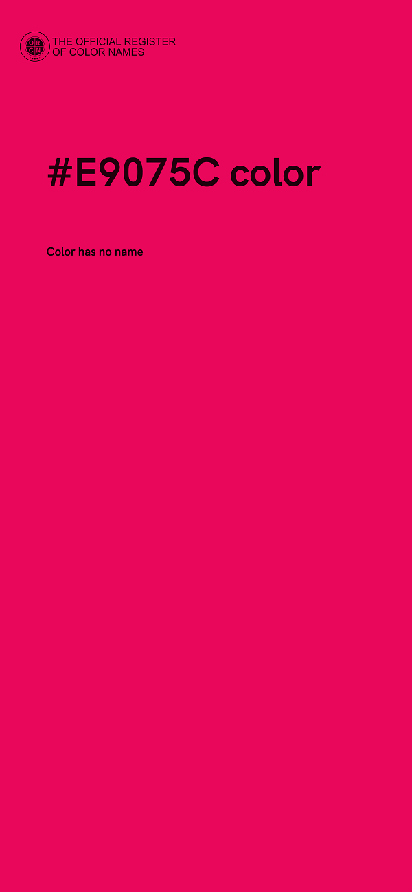 #E9075C color image