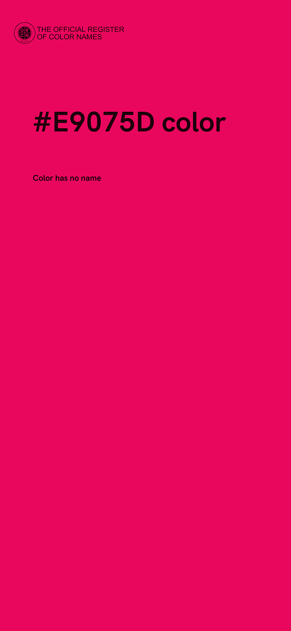 #E9075D color image