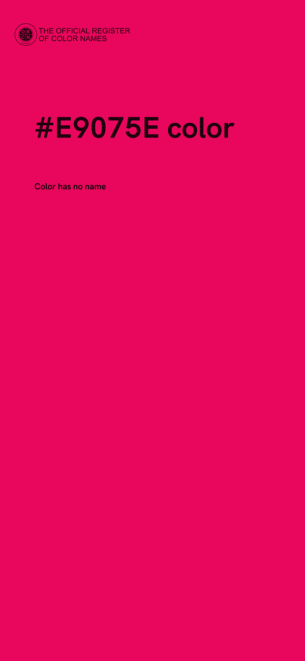 #E9075E color image