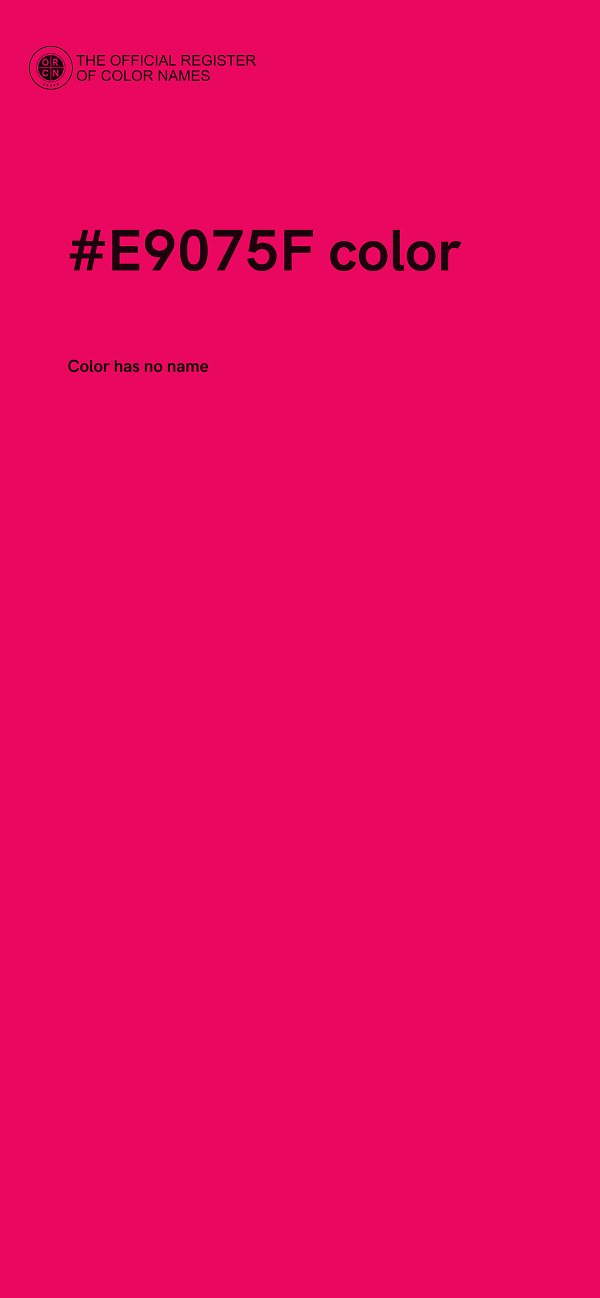 #E9075F color image